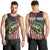 American Flag Largemouth Bass Fishing Men Tank Top Jumping Fish Graphic and Custom Name Design - Wonder Print Shop