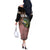 American Flag Largemouth Bass Fishing Off The Shoulder Long Sleeve Dress Jumping Fish Graphic and Custom Name Design - Wonder Print Shop