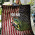 American Flag Largemouth Bass Fishing Quilt Jumping Fish Graphic and Custom Name Design - Wonder Print Shop
