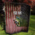 American Flag Largemouth Bass Fishing Quilt Jumping Fish Graphic and Custom Name Design - Wonder Print Shop