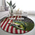 American Flag Largemouth Bass Fishing Round Carpet Jumping Fish Graphic and Custom Name Design - Wonder Print Shop