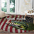 American Flag Largemouth Bass Fishing Round Carpet Jumping Fish Graphic and Custom Name Design - Wonder Print Shop