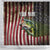 American Flag Largemouth Bass Fishing Shower Curtain Jumping Fish Graphic and Custom Name Design - Wonder Print Shop