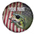 American Flag Largemouth Bass Fishing Spare Tire Cover Jumping Fish Graphic and Custom Name Design - Wonder Print Shop