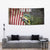 American Flag Largemouth Bass Fishing Tapestry Jumping Fish Graphic and Custom Name Design - Wonder Print Shop