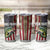 American Flag Largemouth Bass Fishing Tumbler Cup Jumping Fish Graphic and Custom Name Design - Wonder Print Shop
