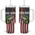 American Flag Largemouth Bass Fishing Tumbler With Handle Jumping Fish Graphic and Custom Name Design - Wonder Print Shop