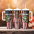 American Flag Largemouth Bass Fishing Tumbler With Handle Jumping Fish Graphic and Custom Name Design - Wonder Print Shop