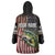 American Flag Largemouth Bass Fishing Wearable Blanket Hoodie Jumping Fish Graphic and Custom Name Design - Wonder Print Shop