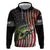American Flag Largemouth Bass Fishing Zip Hoodie Jumping Fish Graphic and Custom Name Design - Wonder Print Shop