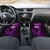 Bowling Ball and Pins Car Mats Purple Lightning Background and Custom Name Design - Wonder Print Shop