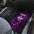 Bowling Ball and Pins Car Mats Purple Lightning Background and Custom Name Design - Wonder Print Shop
