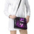 Bowling Ball and Pins Shoulder Handbag Purple Lightning Background and Custom Name Design - Wonder Print Shop