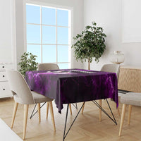 Bowling Ball and Pins Tablecloth Purple Lightning Background and Custom Name Design - Wonder Print Shop
