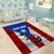 Puerto Rico Fishing Area Rug Fish Hook Flag PR Custom Name - Wonder Print Shop
