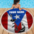 Puerto Rico Fishing Beach Blanket Fish Hook Flag PR Custom Name - Wonder Print Shop