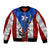 Puerto Rico Fishing Bomber Jacket Fish Hook Flag PR Custom Name - Wonder Print Shop