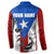 Puerto Rico Fishing Button Sweatshirt Fish Hook Flag PR Custom Name - Wonder Print Shop