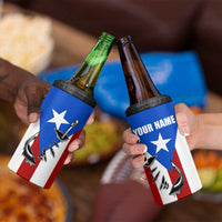 Puerto Rico Fishing 4 in 1 Can Cooler Tumbler Fish Hook Flag PR Custom Name - Wonder Print Shop