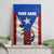 Puerto Rico Fishing Canvas Wall Art Fish Hook Flag PR Custom Name - Wonder Print Shop