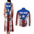 Puerto Rico Fishing Couples Matching Tank Maxi Dress and Long Sleeve Button Shirt Fish Hook Flag PR Custom Name - Wonder Print Shop