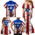 Puerto Rico Fishing Family Matching Mermaid Dress and Hawaiian Shirt Fish Hook Flag PR Custom Name - Wonder Print Shop