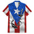 Puerto Rico Fishing Family Matching Off Shoulder Maxi Dress and Hawaiian Shirt Fish Hook Flag PR Custom Name - Wonder Print Shop