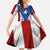 Puerto Rico Fishing Family Matching Summer Maxi Dress and Hawaiian Shirt Fish Hook Flag PR Custom Name - Wonder Print Shop
