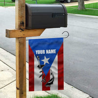 Puerto Rico Fishing Garden Flag Fish Hook Flag PR Custom Name - Wonder Print Shop