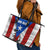 Puerto Rico Fishing Leather Tote Bag Fish Hook Flag PR Custom Name - Wonder Print Shop