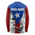 Puerto Rico Fishing Long Sleeve Shirt Fish Hook Flag PR Custom Name - Wonder Print Shop