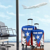 Puerto Rico Fishing Luggage Cover Fish Hook Flag PR Custom Name - Wonder Print Shop