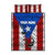 Puerto Rico Fishing Quilt Bed Set Fish Hook Flag PR Custom Name - Wonder Print Shop