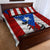Puerto Rico Fishing Quilt Bed Set Fish Hook Flag PR Custom Name - Wonder Print Shop