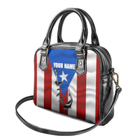 Puerto Rico Fishing Shoulder Handbag Fish Hook Flag PR Custom Name - Wonder Print Shop