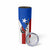 Puerto Rico Fishing Skinny Tumbler Fish Hook Flag PR Custom Name - Wonder Print Shop