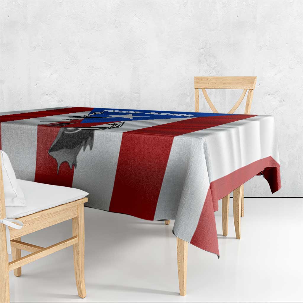 Puerto Rico Fishing Tablecloth Fish Hook Flag PR Custom Name - Wonder Print Shop