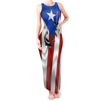 Puerto Rico Fishing Tank Maxi Dress Fish Hook Flag PR Custom Name - Wonder Print Shop