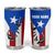 Puerto Rico Fishing Tumbler Cup Fish Hook Flag PR Custom Name - Wonder Print Shop