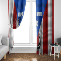 Puerto Rico Fishing Window Curtain Fish Hook Flag PR Custom Name - Wonder Print Shop