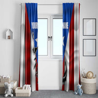 Puerto Rico Fishing Window Curtain Fish Hook Flag PR Custom Name - Wonder Print Shop