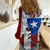 Puerto Rico Fishing Women Casual Shirt Fish Hook Flag PR Custom Name - Wonder Print Shop