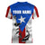 Puerto Rico Fishing Women V-Neck T-Shirt Fish Hook Flag PR Custom Name - Wonder Print Shop