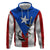 Puerto Rico Fishing Zip Hoodie Fish Hook Flag PR Custom Name - Wonder Print Shop