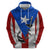 Puerto Rico Fishing Zip Hoodie Fish Hook Flag PR Custom Name - Wonder Print Shop