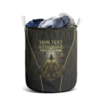 Personalized Muscular Goblin Weightlifting Laundry Basket Pain For Growth Dark Fantasy Gym Graphic