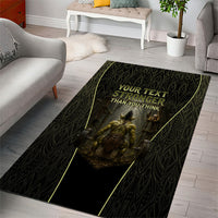 Personalized Muscular Goblin Weightlifting Area Rug Pain For Growth Dark Fantasy Gym Graphic