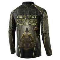 Personalized Muscular Goblin Weightlifting Button Sweatshirt Pain For Growth Dark Fantasy Gym Graphic