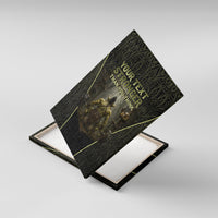 Personalized Muscular Goblin Weightlifting Canvas Wall Art Pain For Growth Dark Fantasy Gym Graphic
