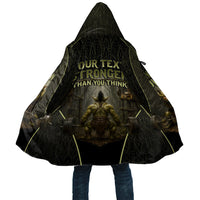 Personalized Muscular Goblin Weightlifting Cloak Pain For Growth Dark Fantasy Gym Graphic